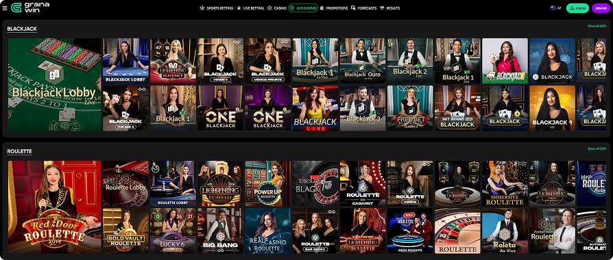 Granawin Live Dealers